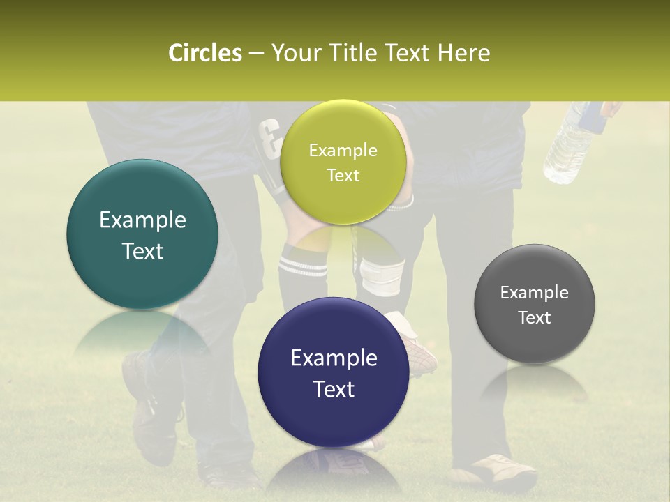 A Group Of Soccer Players Walking Across A Field PowerPoint Template