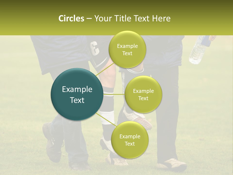 A Group Of Soccer Players Walking Across A Field PowerPoint Template