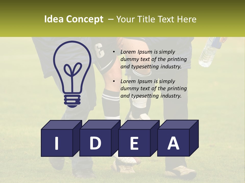 A Group Of Soccer Players Walking Across A Field PowerPoint Template
