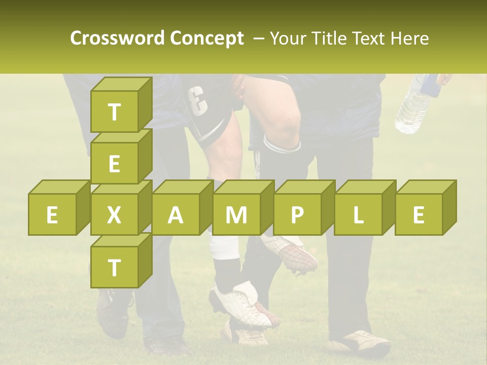 A Group Of Soccer Players Walking Across A Field PowerPoint Template