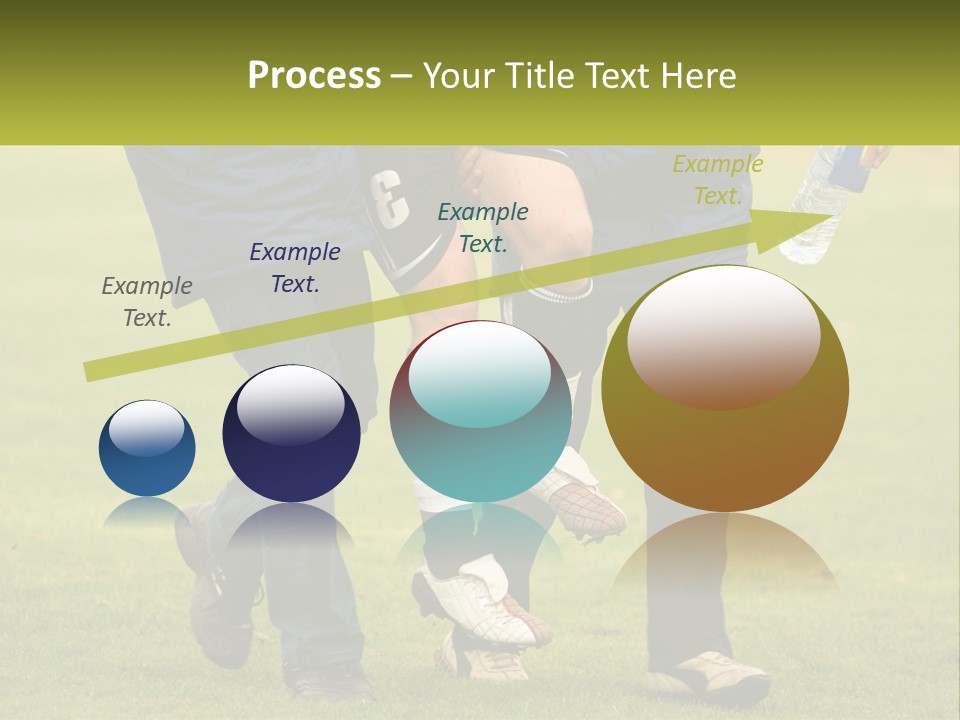 A Group Of Soccer Players Walking Across A Field PowerPoint Template