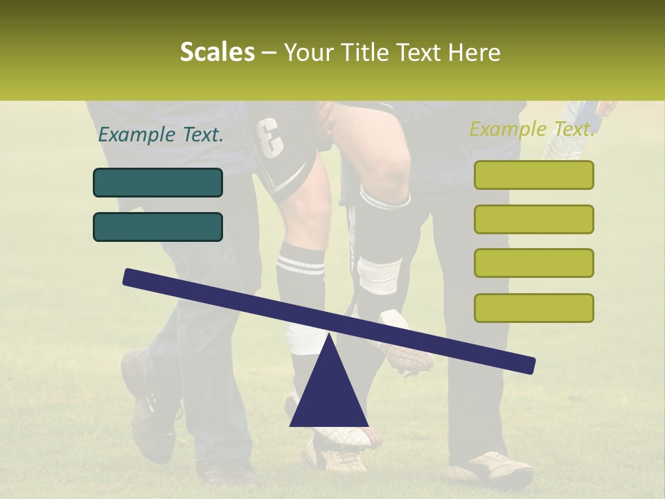 A Group Of Soccer Players Walking Across A Field PowerPoint Template