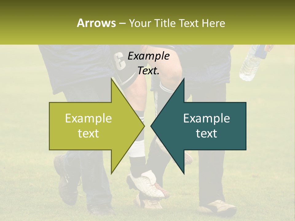 A Group Of Soccer Players Walking Across A Field PowerPoint Template