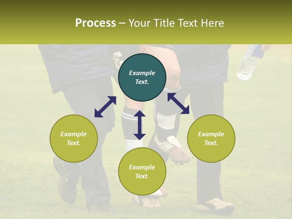 A Group Of Soccer Players Walking Across A Field PowerPoint Template