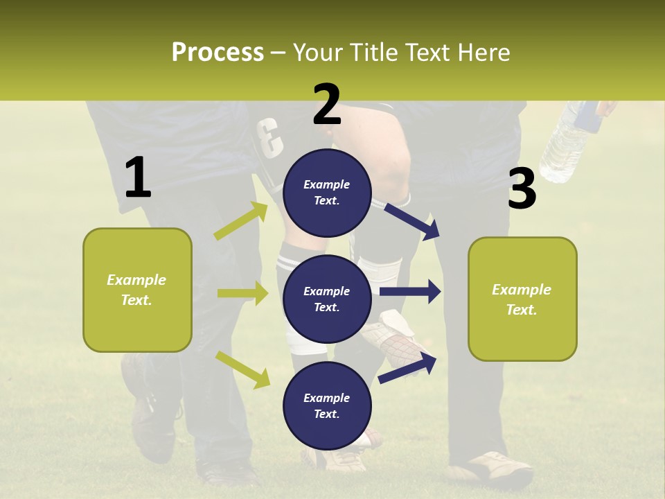 A Group Of Soccer Players Walking Across A Field PowerPoint Template