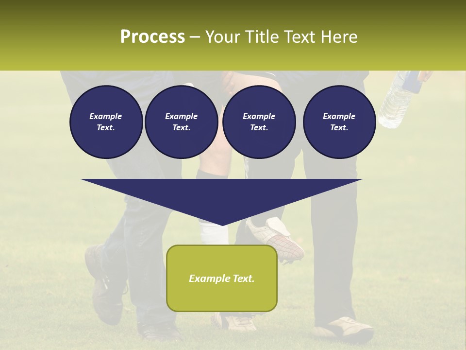 A Group Of Soccer Players Walking Across A Field PowerPoint Template