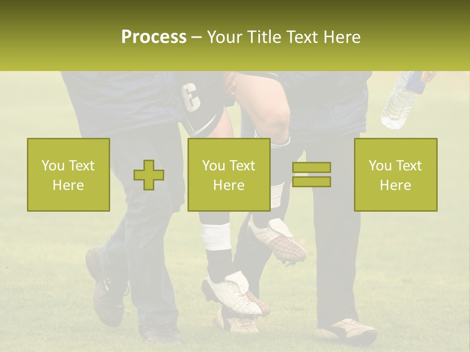 A Group Of Soccer Players Walking Across A Field PowerPoint Template