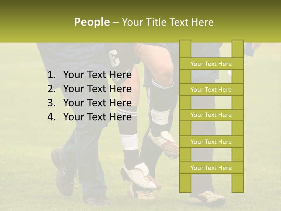 A Group Of Soccer Players Walking Across A Field PowerPoint Template