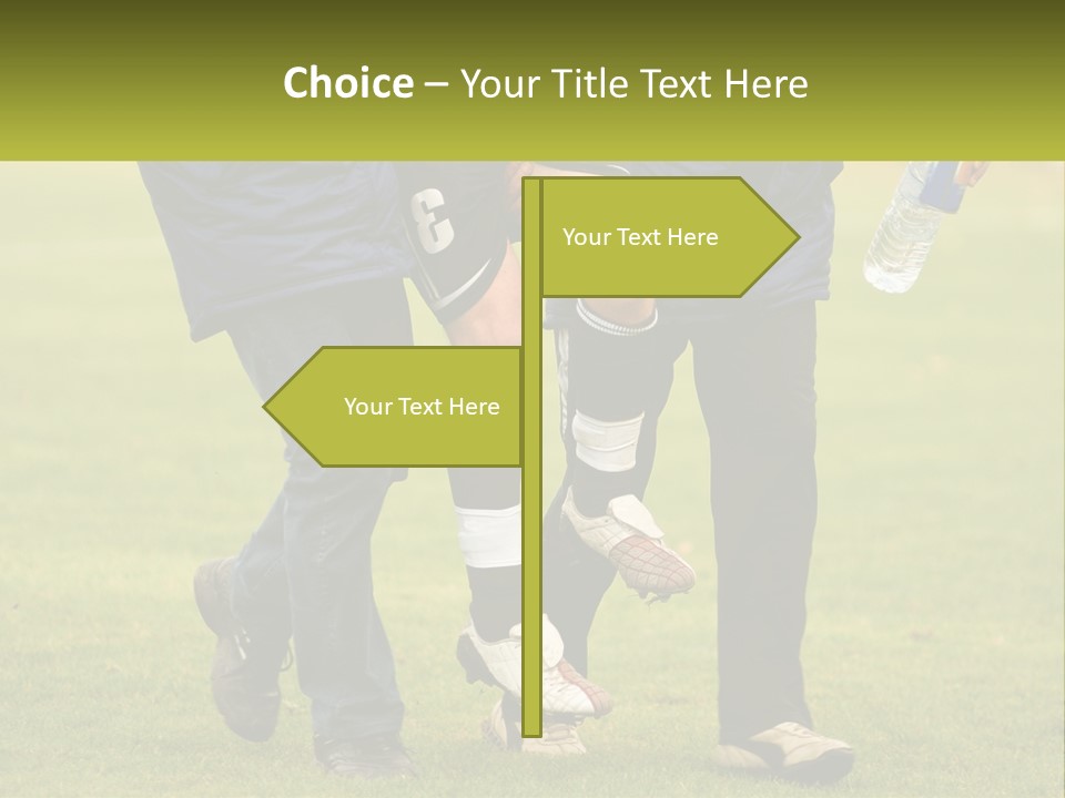 A Group Of Soccer Players Walking Across A Field PowerPoint Template