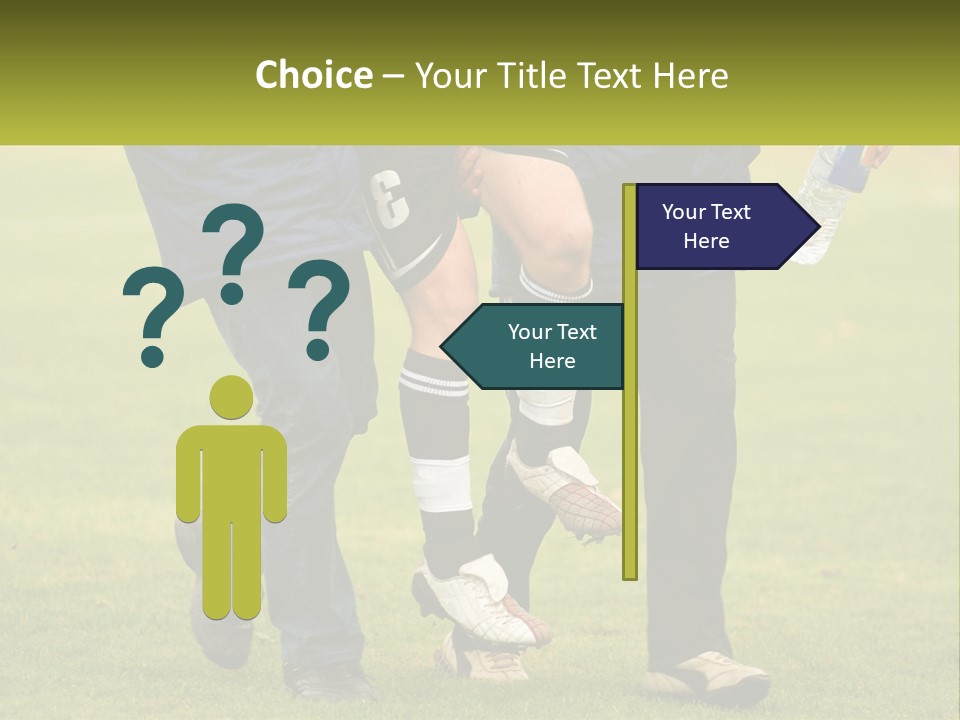 A Group Of Soccer Players Walking Across A Field PowerPoint Template