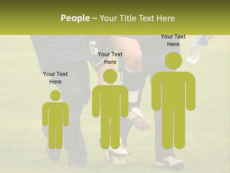 A Group Of Soccer Players Walking Across A Field PowerPoint Template