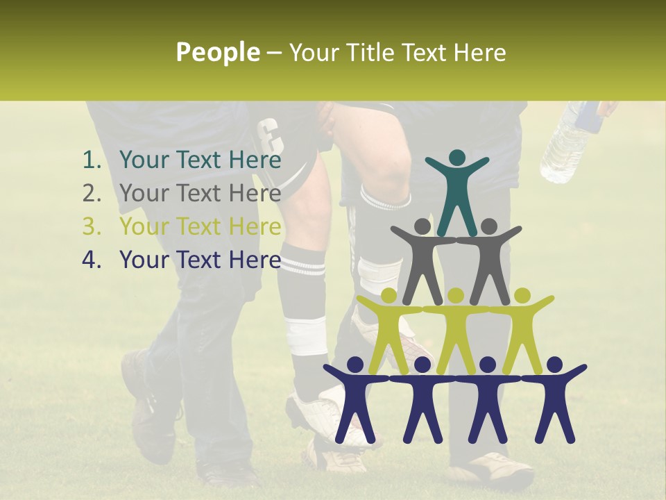 A Group Of Soccer Players Walking Across A Field PowerPoint Template