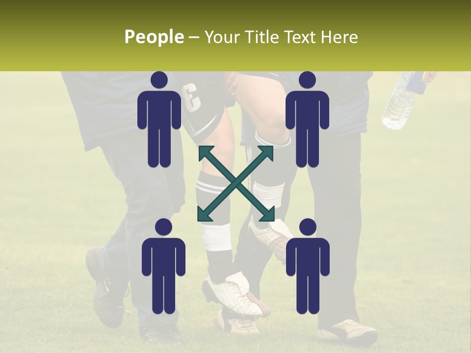 A Group Of Soccer Players Walking Across A Field PowerPoint Template