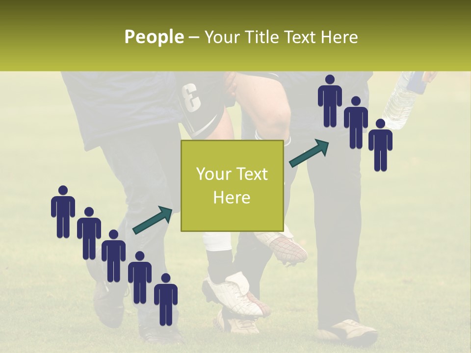 A Group Of Soccer Players Walking Across A Field PowerPoint Template