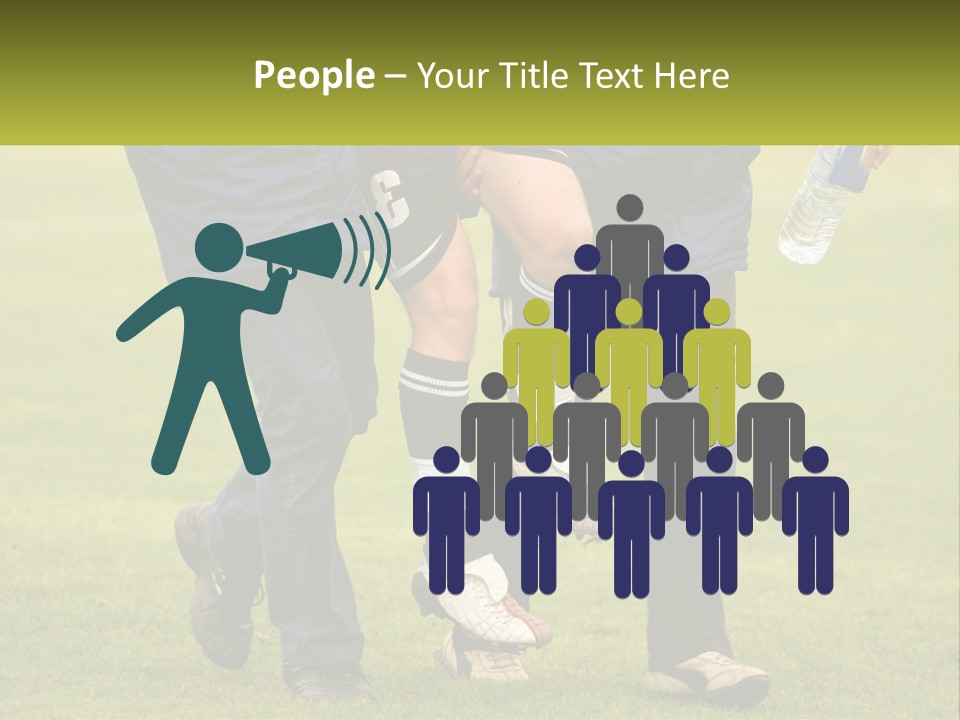 A Group Of Soccer Players Walking Across A Field PowerPoint Template