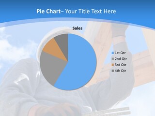 A Man Is Working On A Wooden Structure PowerPoint Template