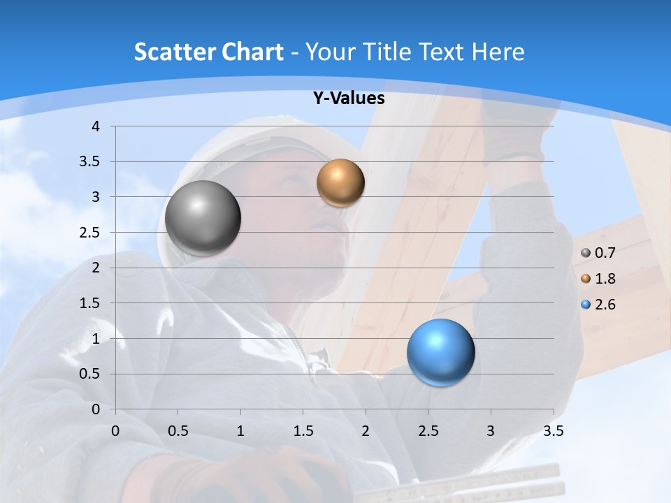 A Man Is Working On A Wooden Structure PowerPoint Template