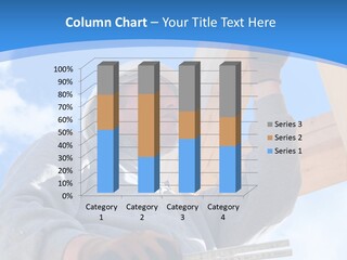 A Man Is Working On A Wooden Structure PowerPoint Template