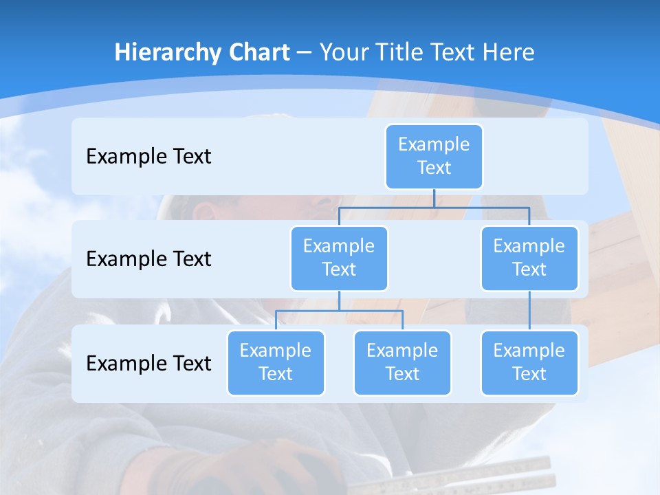 A Man Is Working On A Wooden Structure PowerPoint Template