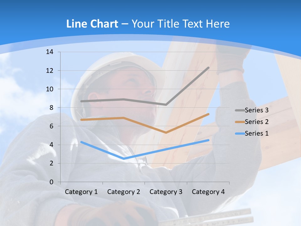 A Man Is Working On A Wooden Structure PowerPoint Template