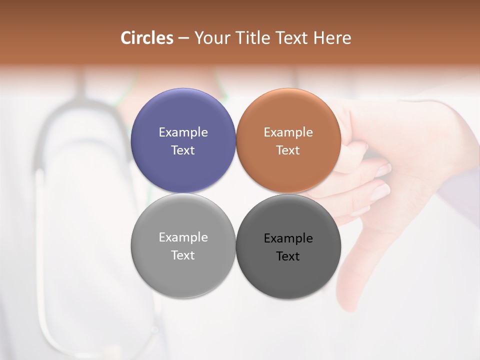 A Doctor Pointing At Someone With A Stethoscope PowerPoint Template