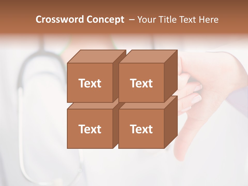 A Doctor Pointing At Someone With A Stethoscope PowerPoint Template