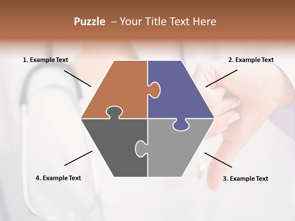 A Doctor Pointing At Someone With A Stethoscope PowerPoint Template