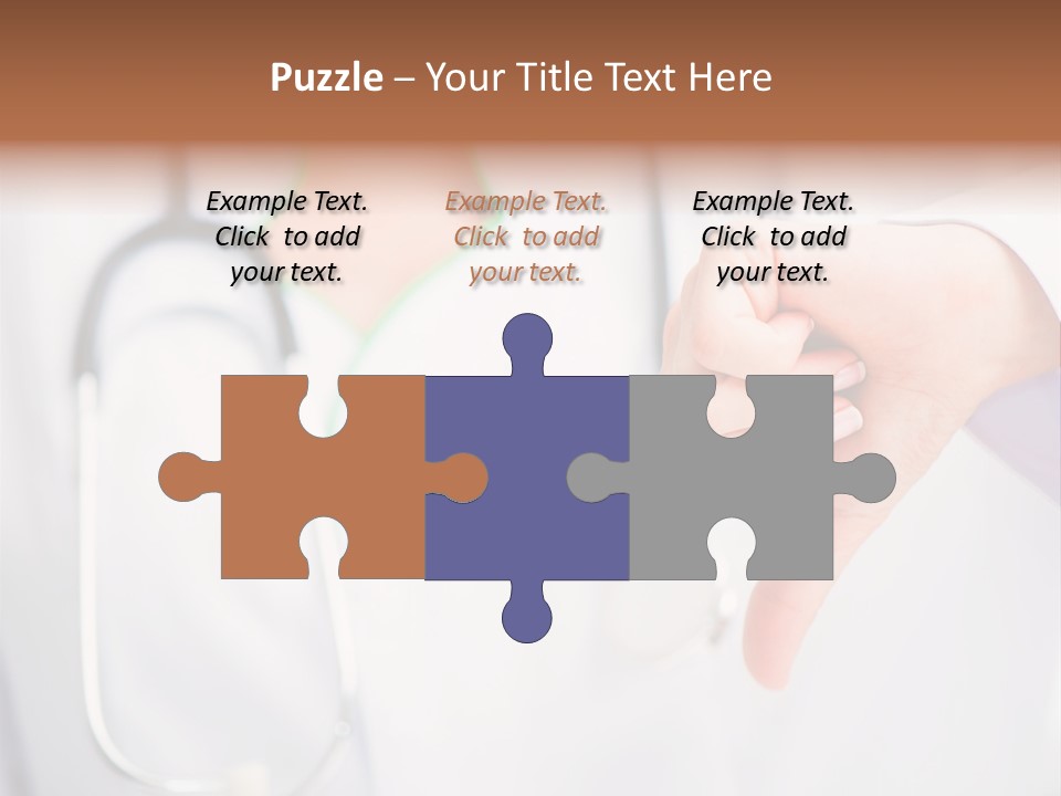 A Doctor Pointing At Someone With A Stethoscope PowerPoint Template