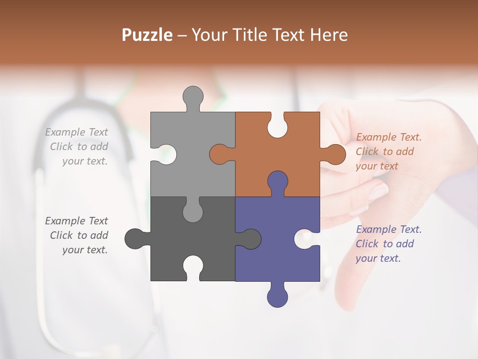 A Doctor Pointing At Someone With A Stethoscope PowerPoint Template