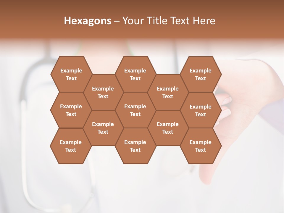 A Doctor Pointing At Someone With A Stethoscope PowerPoint Template