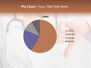A Doctor Pointing At Someone With A Stethoscope PowerPoint Template
