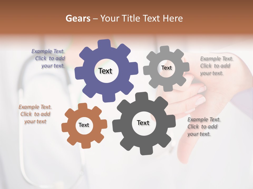 A Doctor Pointing At Someone With A Stethoscope PowerPoint Template