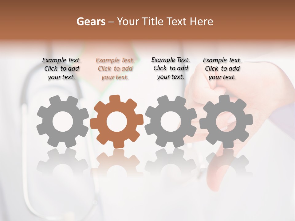 A Doctor Pointing At Someone With A Stethoscope PowerPoint Template