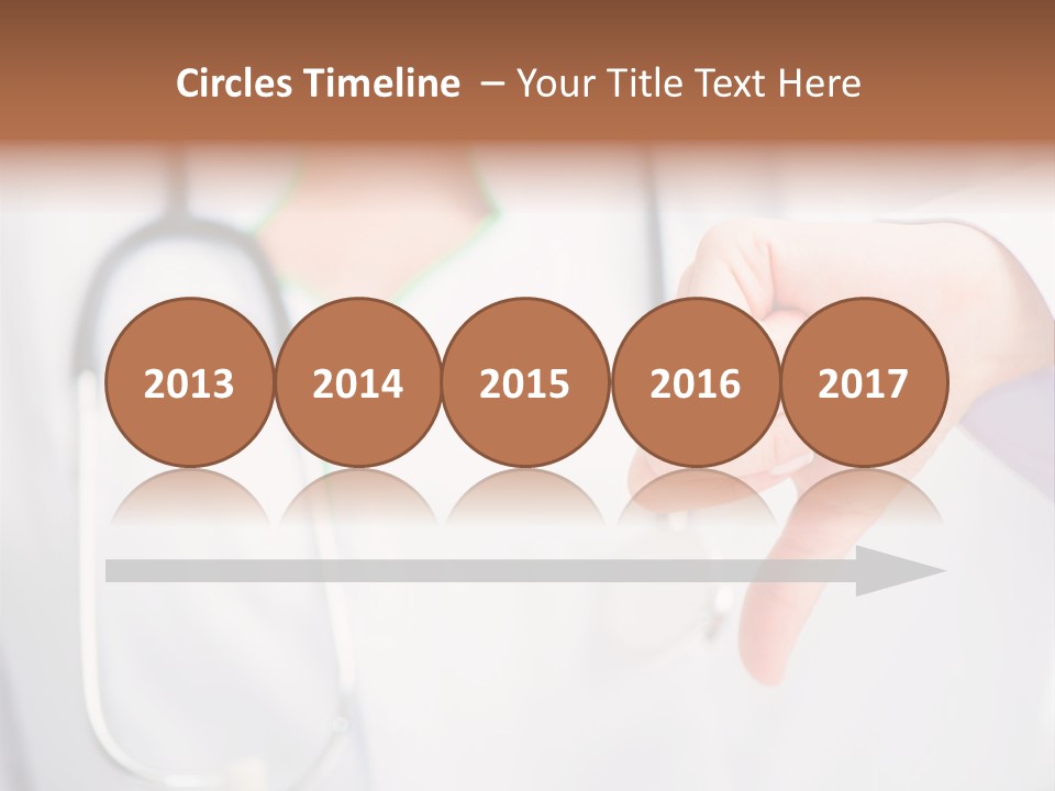 A Doctor Pointing At Someone With A Stethoscope PowerPoint Template