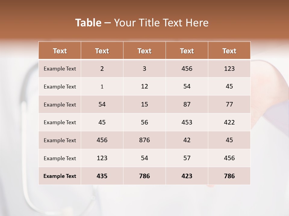 A Doctor Pointing At Someone With A Stethoscope PowerPoint Template