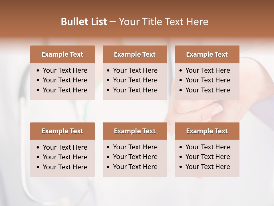 A Doctor Pointing At Someone With A Stethoscope PowerPoint Template