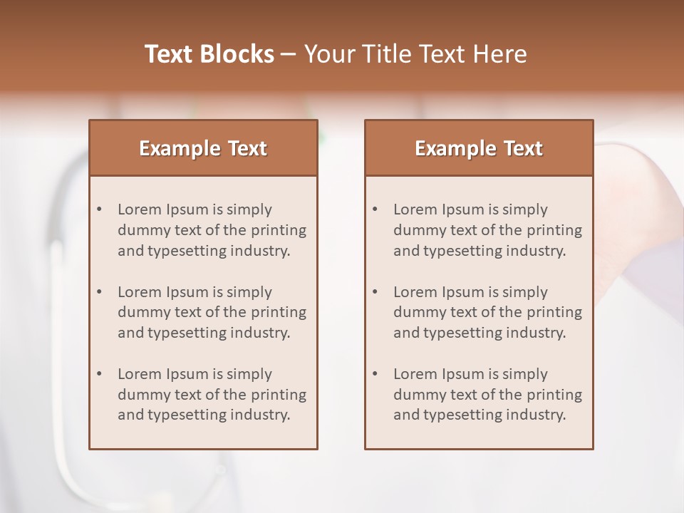 A Doctor Pointing At Someone With A Stethoscope PowerPoint Template