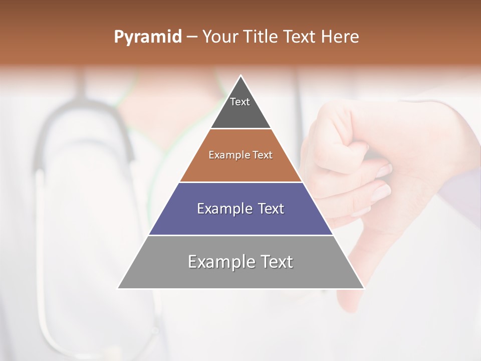 A Doctor Pointing At Someone With A Stethoscope PowerPoint Template