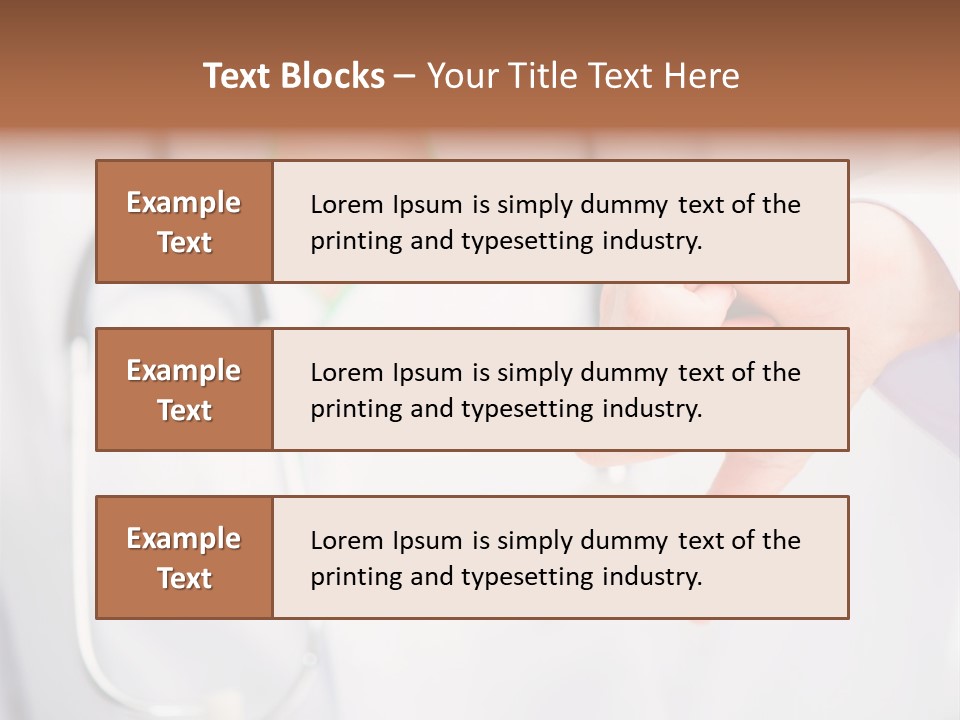 A Doctor Pointing At Someone With A Stethoscope PowerPoint Template