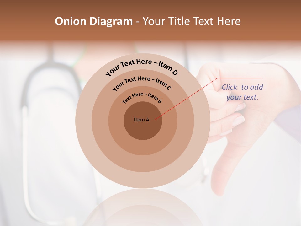 A Doctor Pointing At Someone With A Stethoscope PowerPoint Template