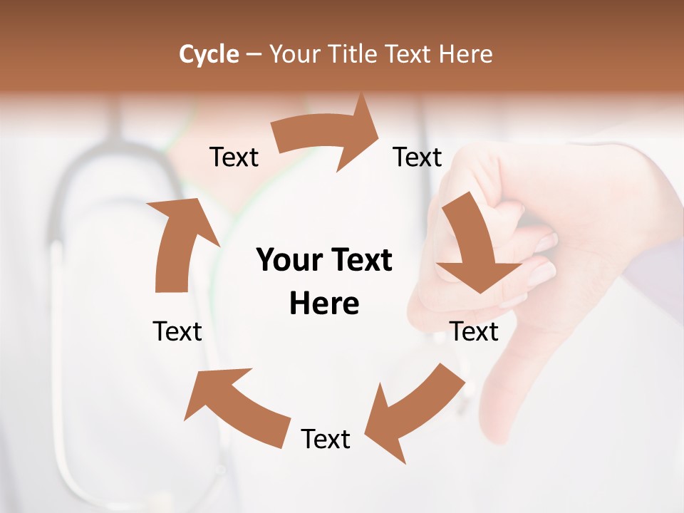 A Doctor Pointing At Someone With A Stethoscope PowerPoint Template