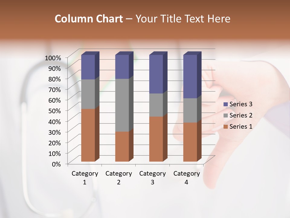 A Doctor Pointing At Someone With A Stethoscope PowerPoint Template