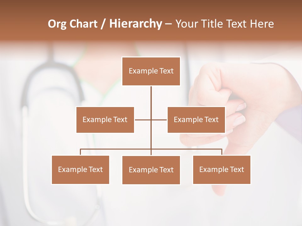 A Doctor Pointing At Someone With A Stethoscope PowerPoint Template