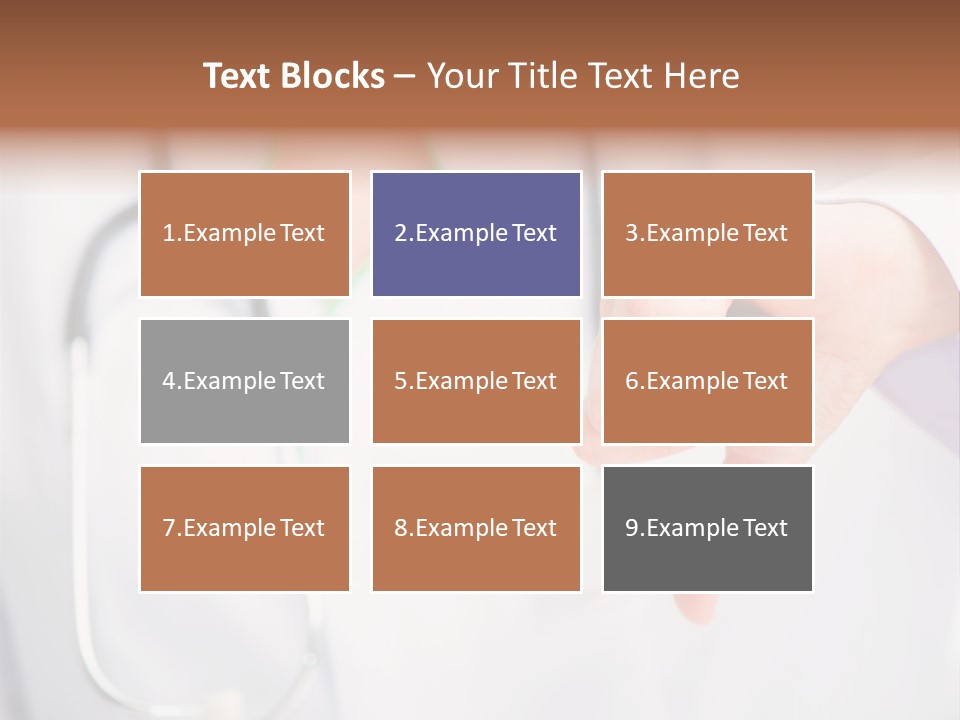A Doctor Pointing At Someone With A Stethoscope PowerPoint Template