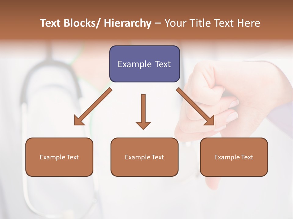 A Doctor Pointing At Someone With A Stethoscope PowerPoint Template