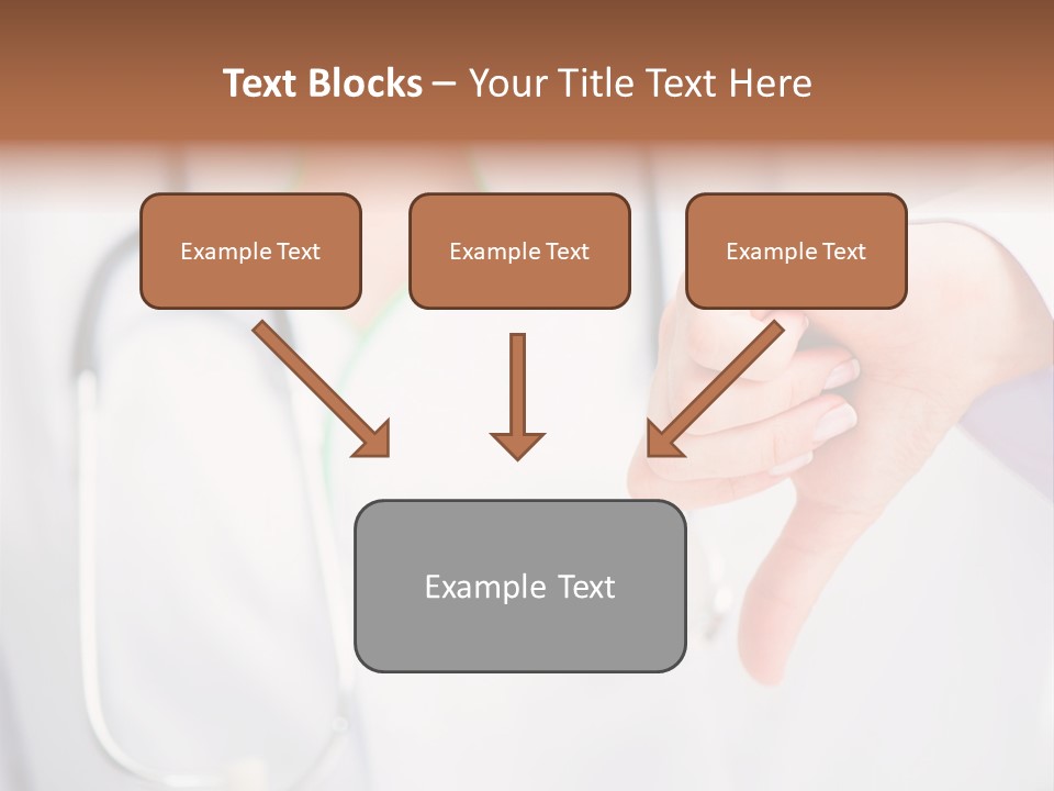 A Doctor Pointing At Someone With A Stethoscope PowerPoint Template