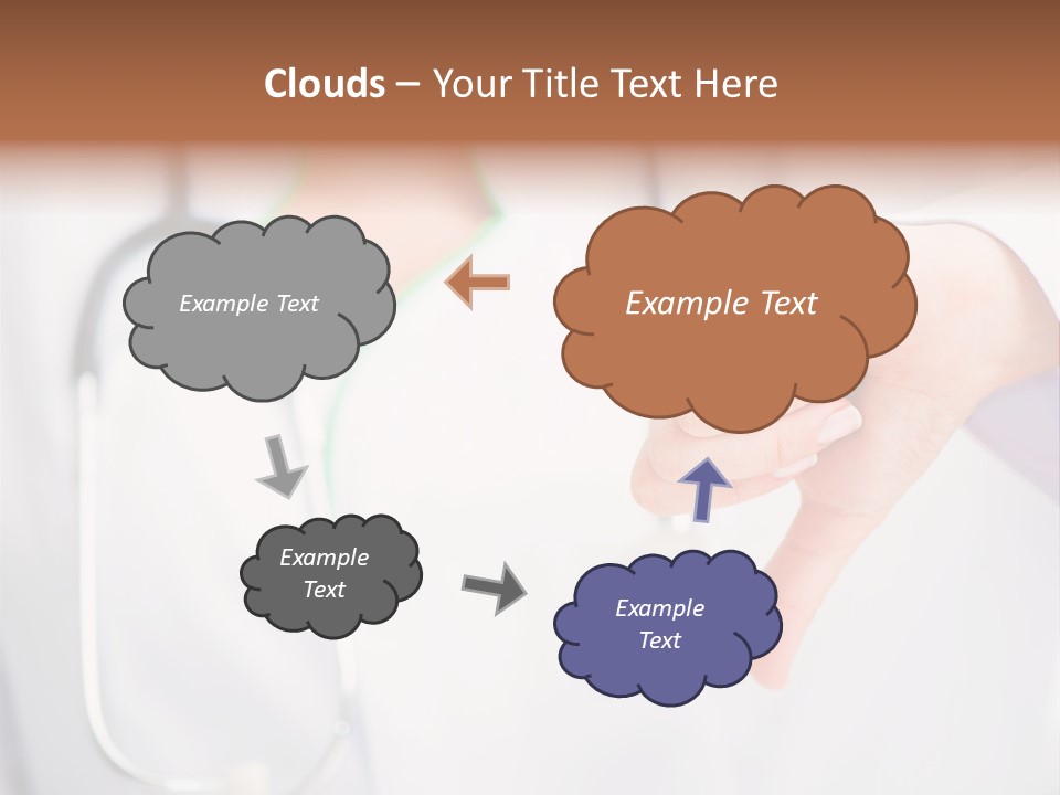 A Doctor Pointing At Someone With A Stethoscope PowerPoint Template