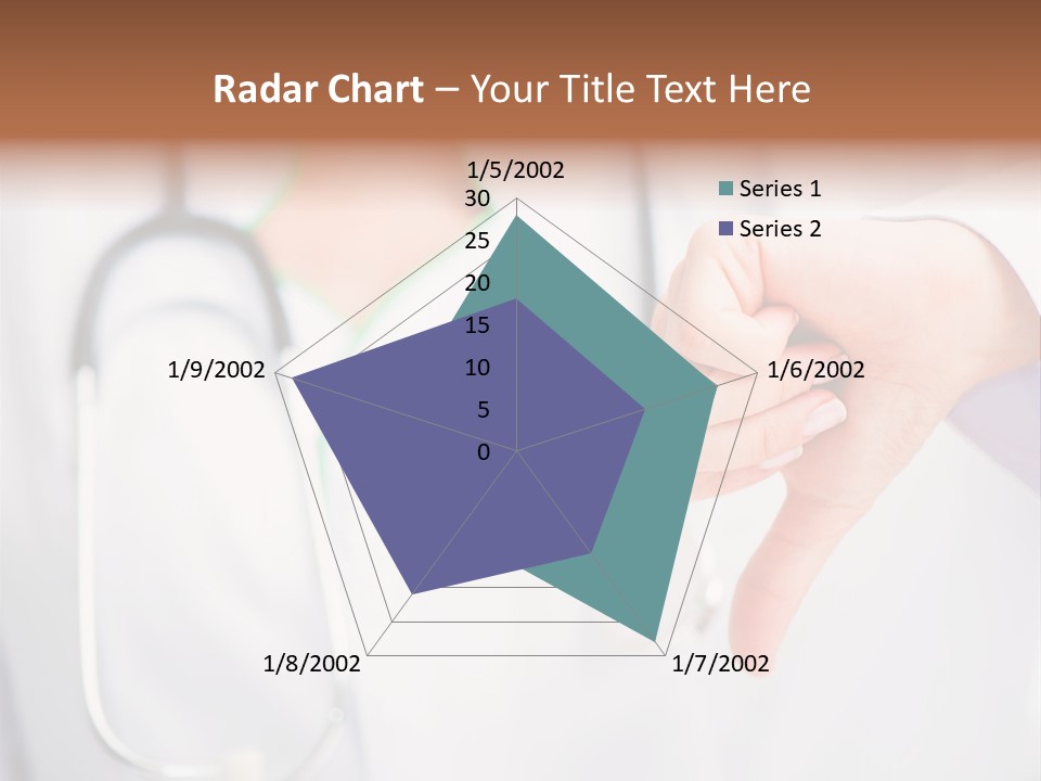 A Doctor Pointing At Someone With A Stethoscope PowerPoint Template