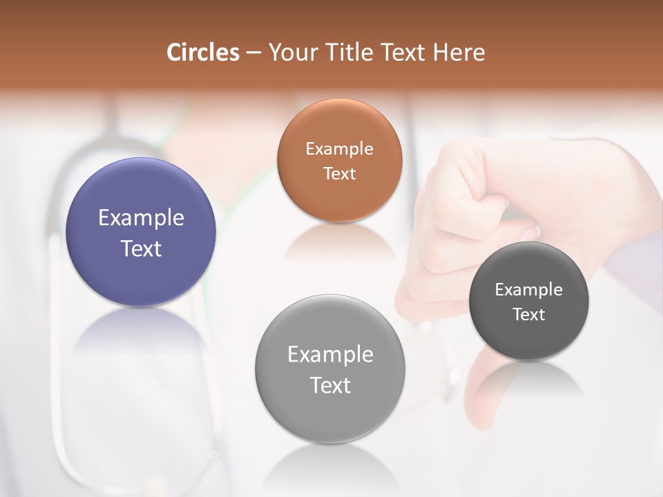 A Doctor Pointing At Someone With A Stethoscope PowerPoint Template