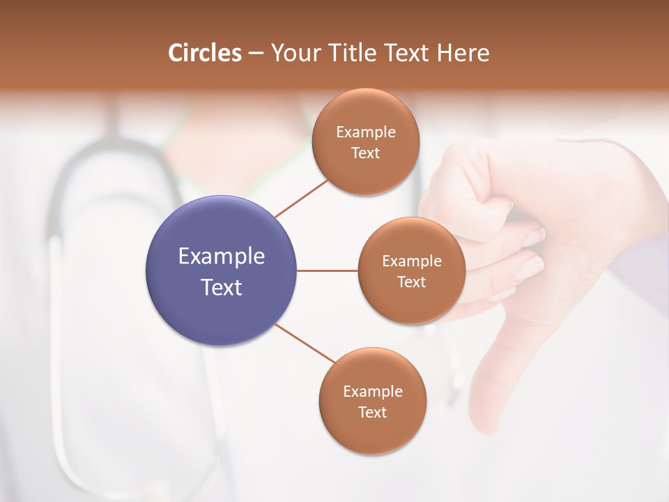 A Doctor Pointing At Someone With A Stethoscope PowerPoint Template